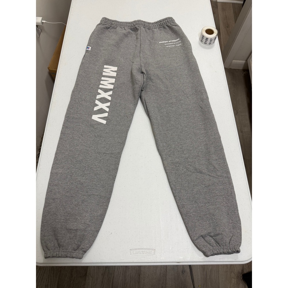 Russell Athletic Phillips Academy Andover Sweatpants Gray MMXXV Mens Medium
